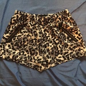 Leopard print shorts